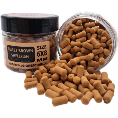 HJG Drescher Dumbell Wafter Pellet Brown Shelfish 2 HJG Drescher Dumbell Wafter Pellet Brown Shelfish - Afbeelding 2