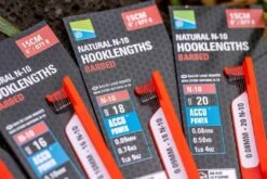 Natural N-10 Hooklenghts Barbed 6” -Guru Hengels Exporteren Winkel preston innovations natural n 10 hooklenghts barbe 2