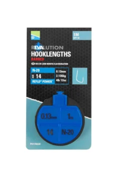 Revalution Hooklengths Barbed N-20 -Guru Hengels Exporteren Winkel preston innovations revalution hooklengths barbed 1